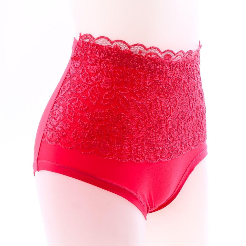 quần lót cạp cao gen bụng chất cotton phối ren