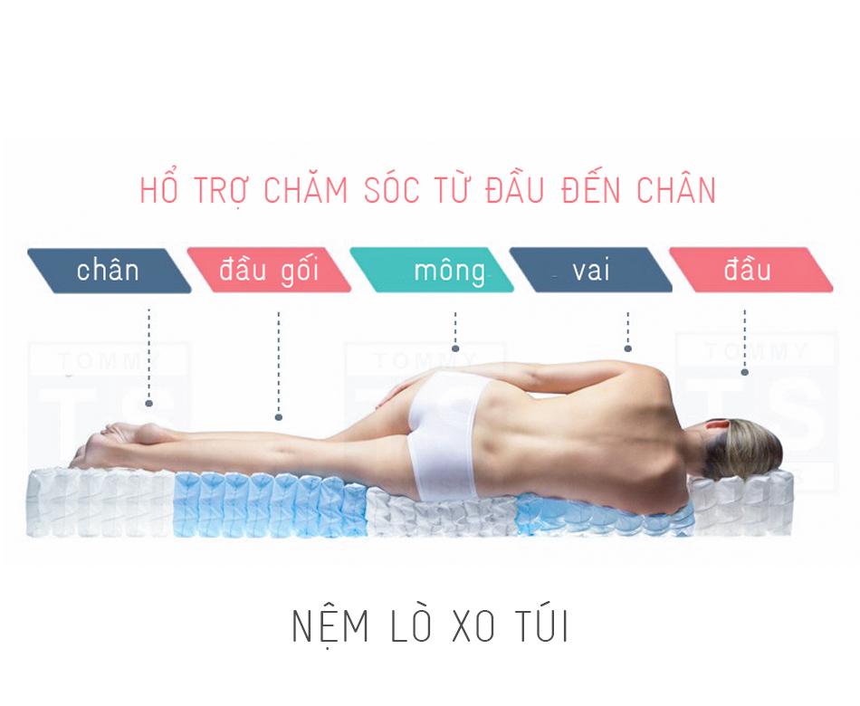 Nệm Lò Xo túi Vạn Thành RUBY -bảo hành 10 năm