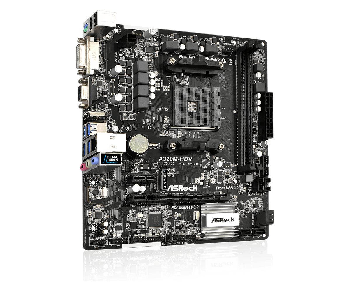 Bo mạch chủ Mainboard Asrock A320M-HDV