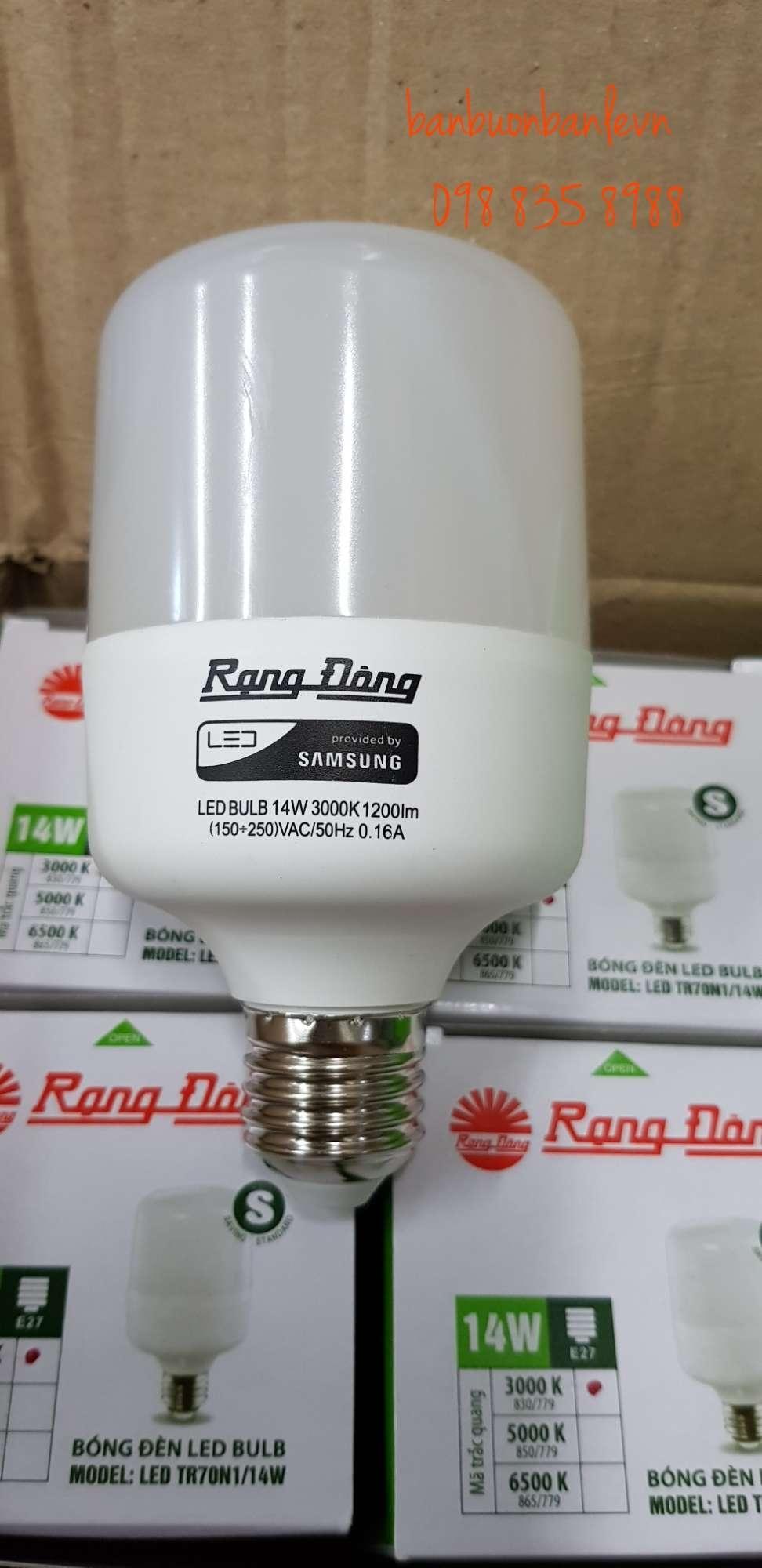 Bóng đèn LED Trụ 14W Rạng Đông