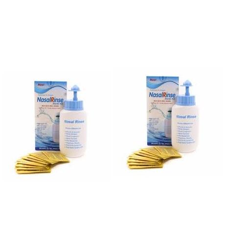 Bình rửa mũi Nasal Rinse + Kèm 10 gói dung dịch muối