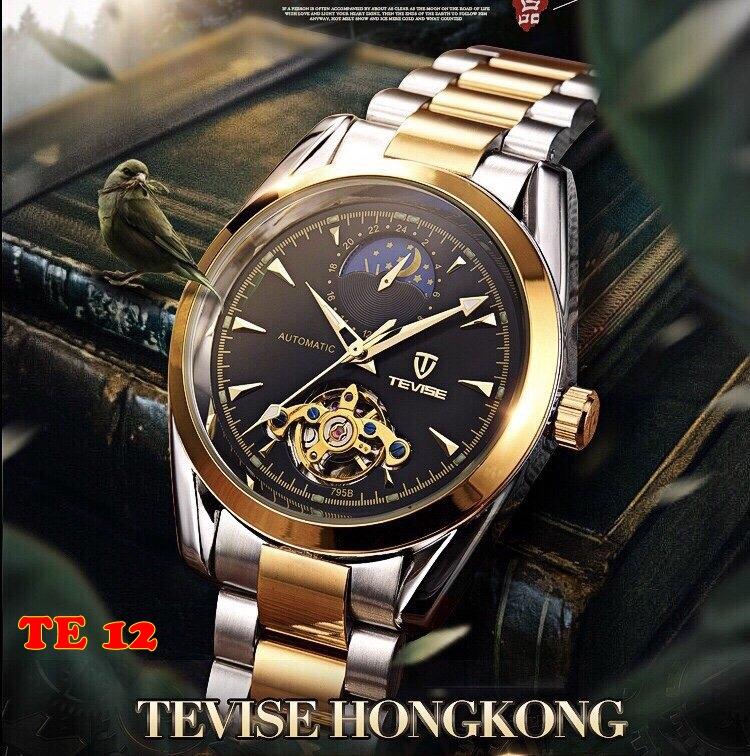 Đồng hồ cơ nam TEVISE TE11-12 dây thép