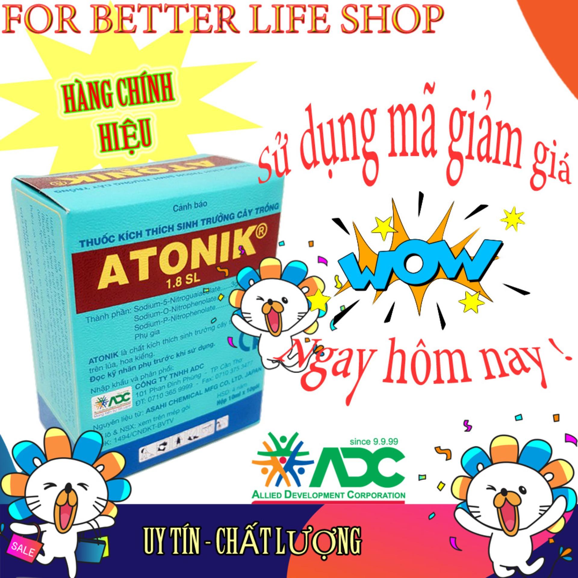Bộp 10 gói ATONIK 1.8SL cho Phong lan, mai vàng, hoa kiểng các loại.
