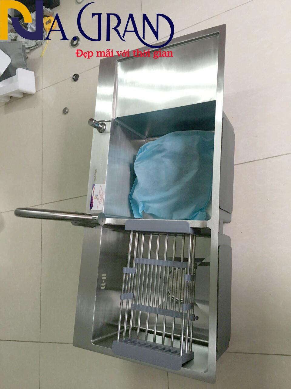 Chậu Rửa Chén Bát INOX 304 Cao Cấp N1 10048 NA.GRAND Tặng Rổ Đa Năng và Bộ Xả Chậu