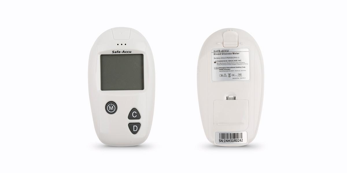 Máy đo đường huyết Safe Accu - Sinocare Đức (Tặng kèm 50 que thử và 50 kim)
