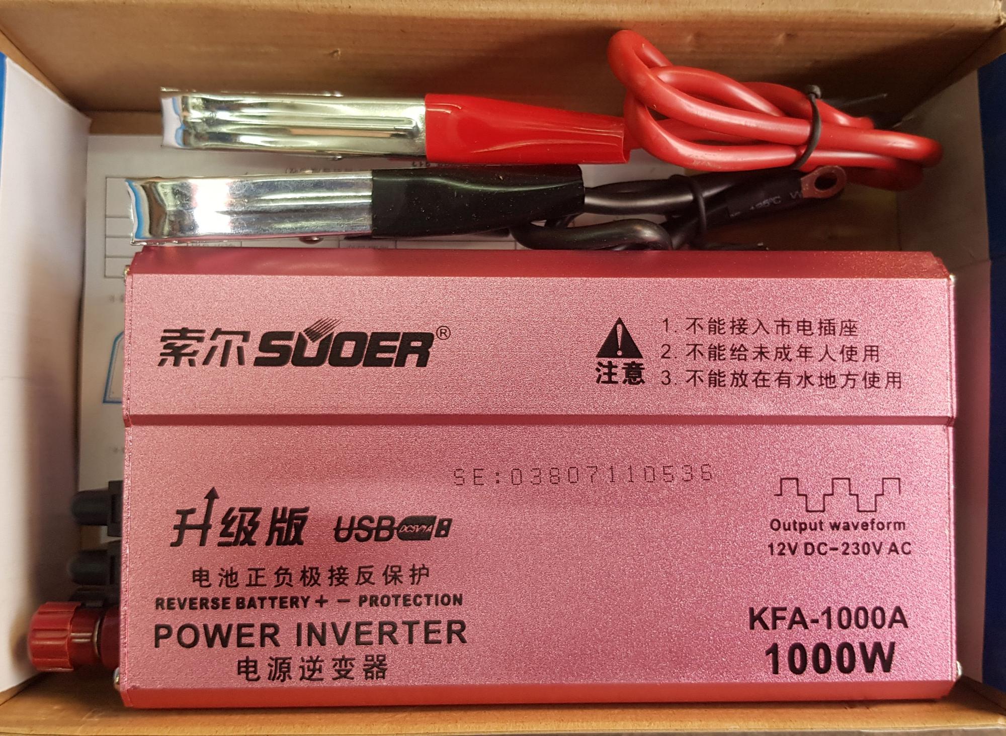 Bộ kích điện 12v lên 220v công suất 1000w