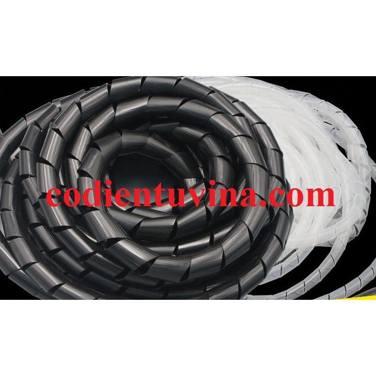 Dây Xoắn Nhựa Đen (Spiral Tubes- Hay Dây Xoắn Ruột Gà) Màu Đen phi 6