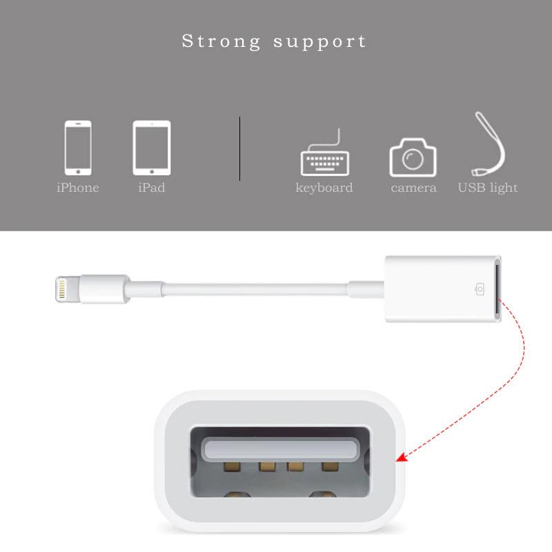 Cáp otg kết nối bàn phím cho ipad, iphone choto ct379