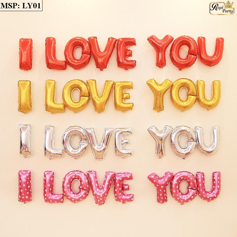 Bộ bóng chữ i love you
