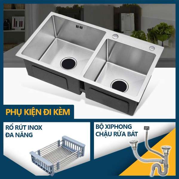 Chậu rửa bát inox 7001 ( 82cm x 45cm)