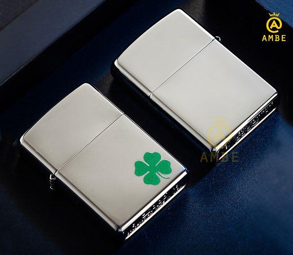 Bật lửa Zippo 24007 cỏ 4 lá may mắn