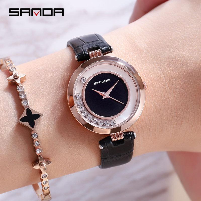 Đồng hồ nữ Sanda P245 Dây Da Cao Cấp mẫu mới