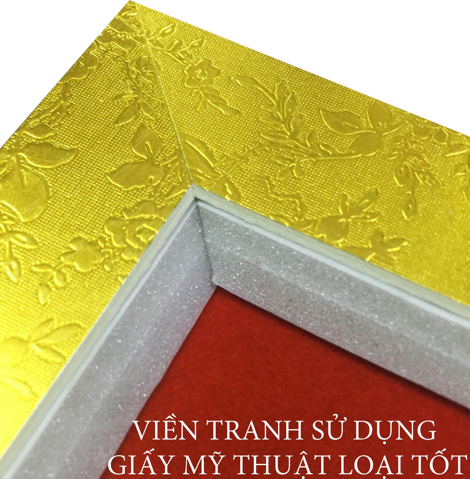 Tranh Thư Pháp - Chữ Nhẫn 01 - Tranh Minh Hiền (Viết và Vẽ 100% - không sử dụng in ấn)