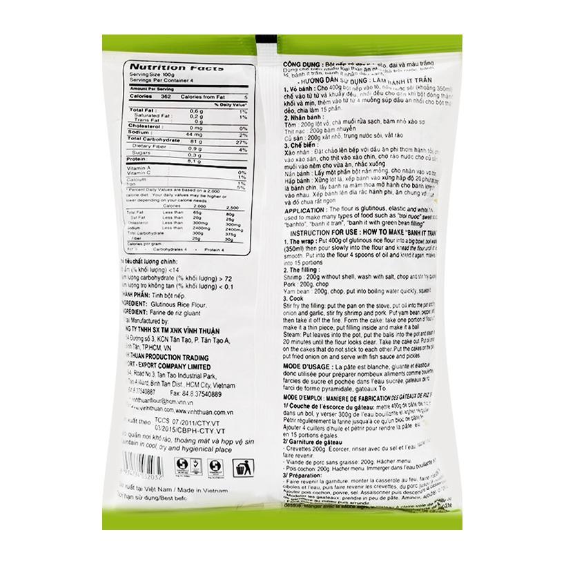 Bột nếp Vĩnh Thuận gói 400g