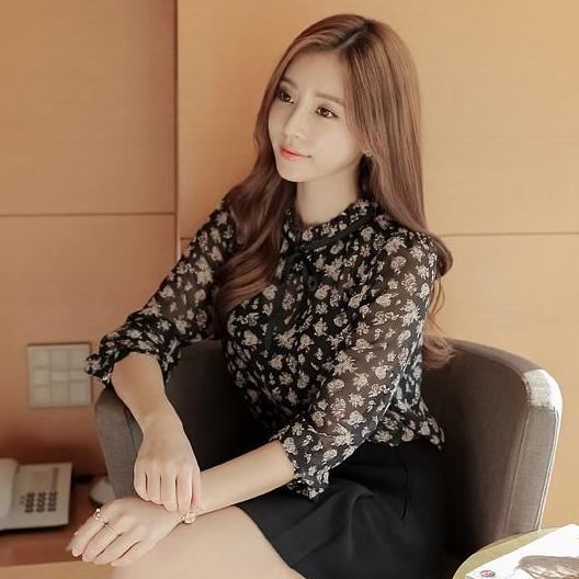 ÁO KIỂU  VOAN HOA SANG TRỌNG NT1055A