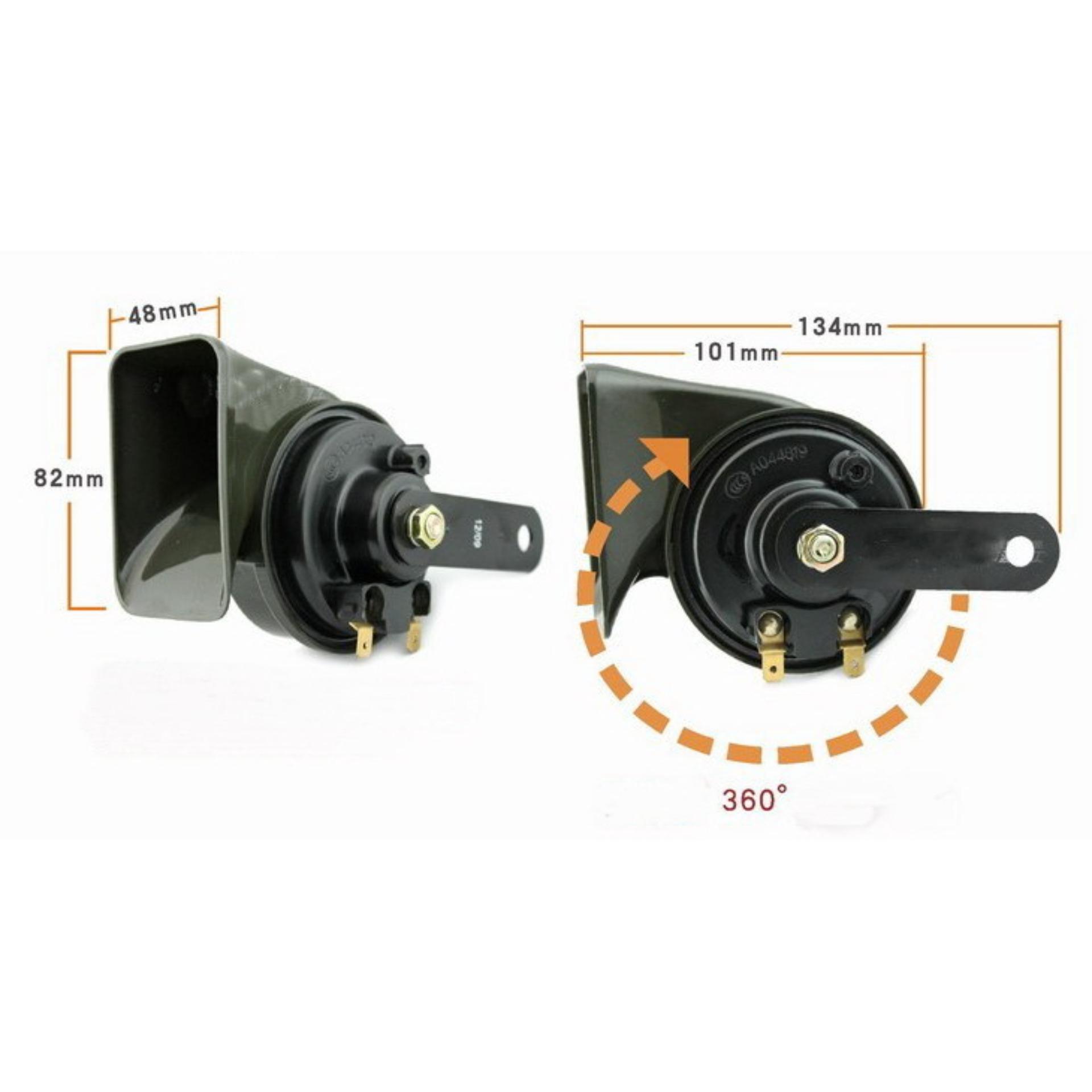Độ kèn/còi sên Denso ô tô cao cấp  (Bộ 2 chiếc)