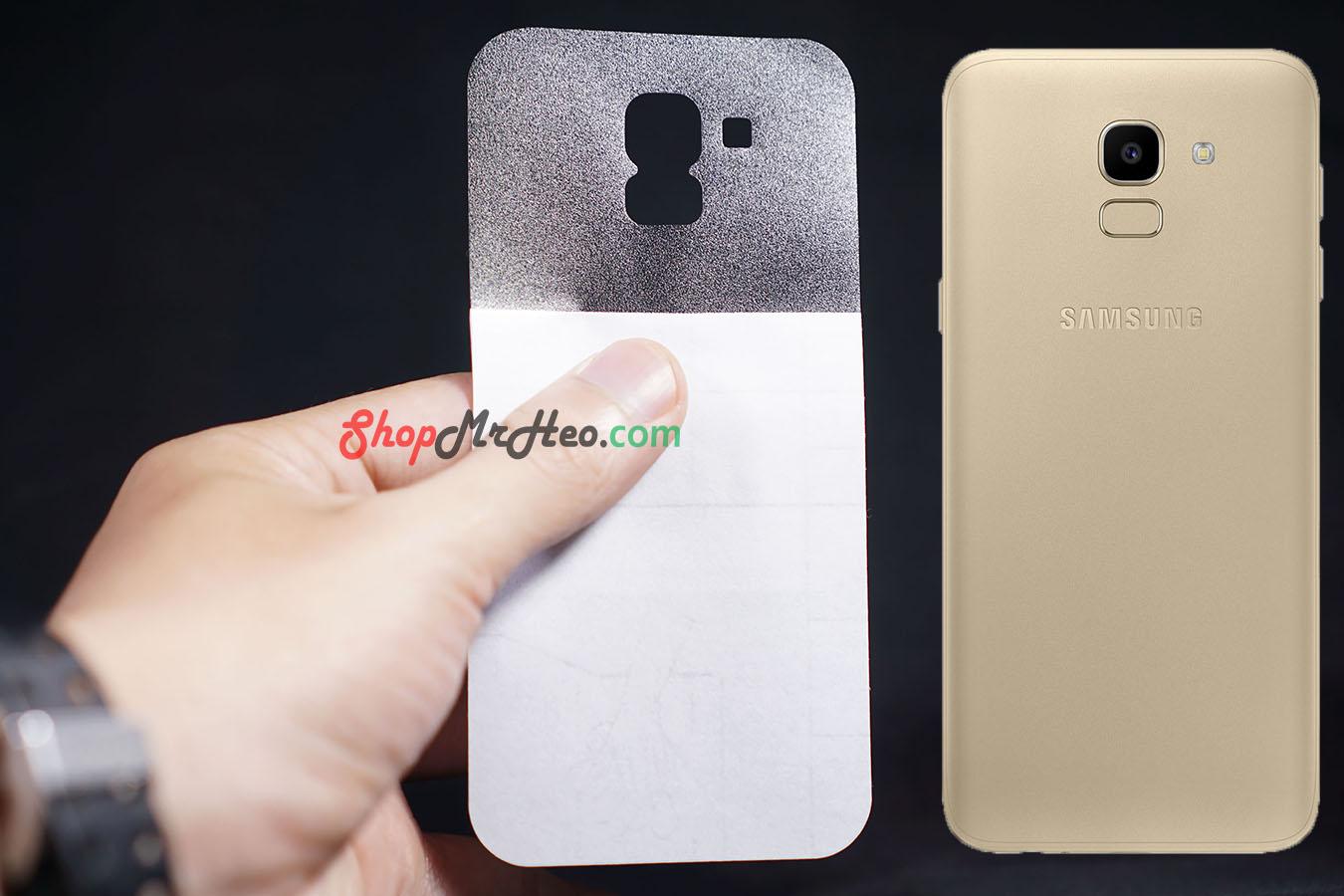[HCM]Bộ 3 Skin Dán Mặt Lưng Vân 3D Samsung J6 2018