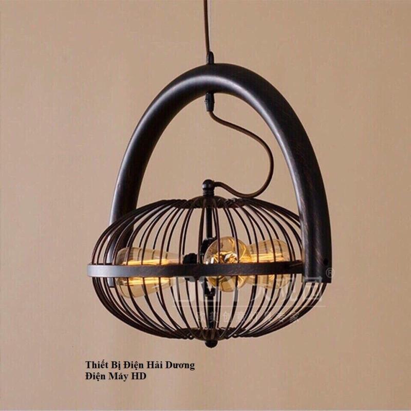 Đèn thả - Đèn thả bàn ăn - Đèn thả trần - Đèn Thả Trần Kiểu Lồng Quạt Tặng 3 bóng Đui E27 TN433 Bảo hành 12 tháng