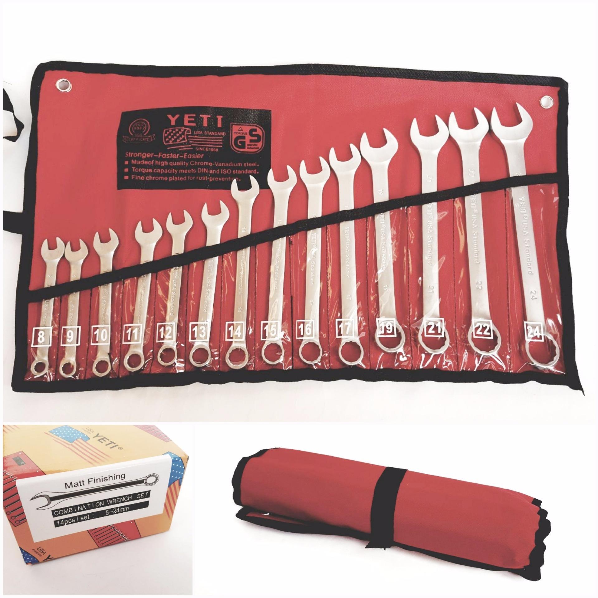 Bộ cờ lê yett 14 chi tiết 8-24