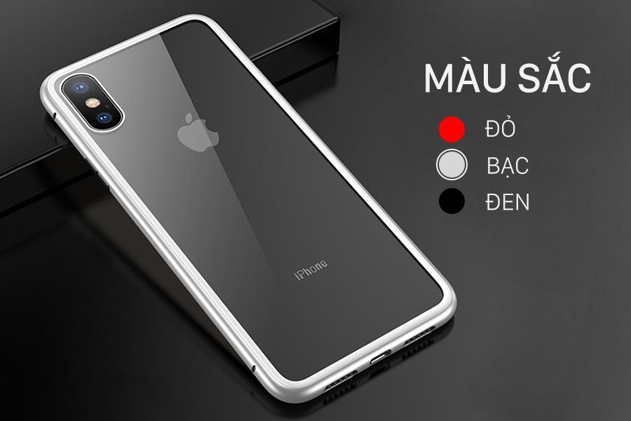 Ốp lưng kính viền kim loại iMagnet iPhone 6/6S Plus