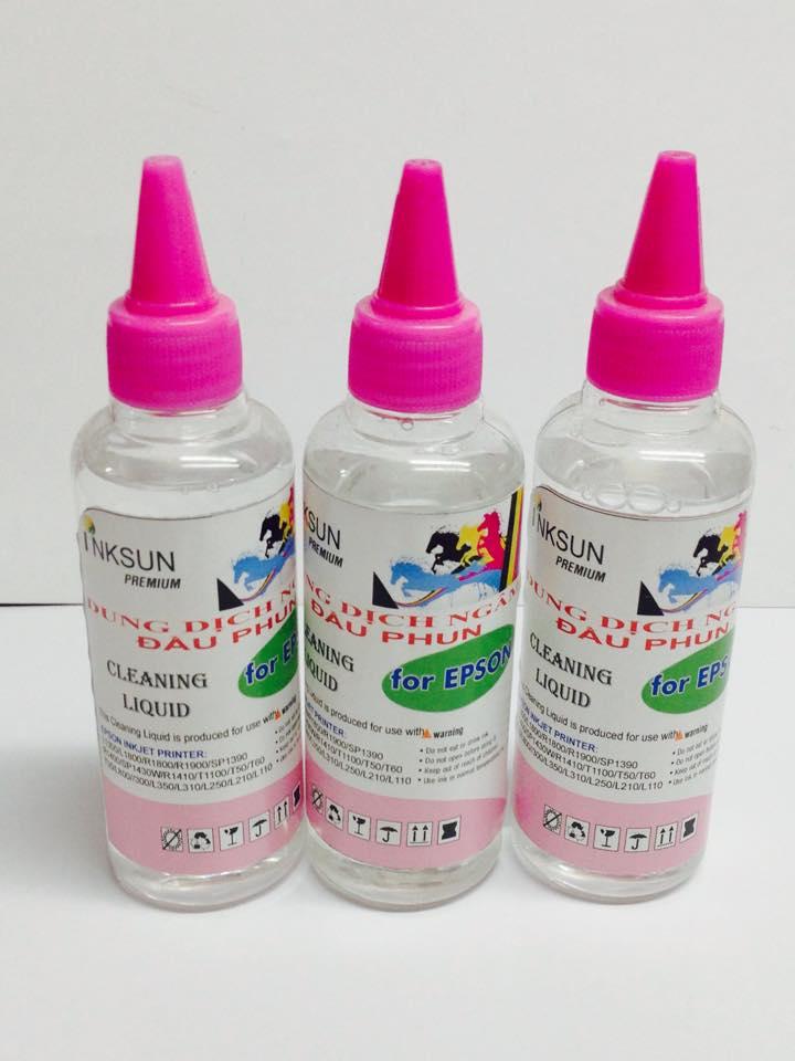 Dung dịch ngâm đầu phun inksun 100ml dùng cho máy in epson