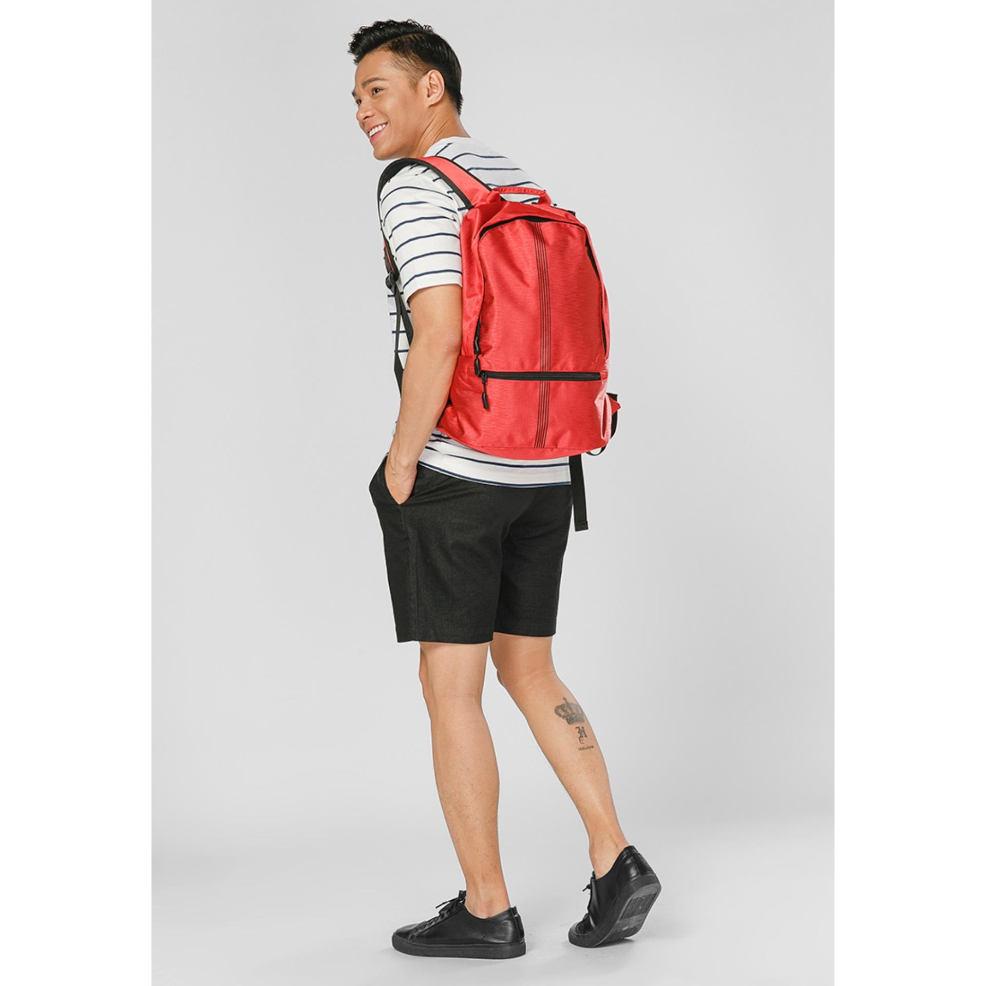 [HCM]Ba lô Ronal BL85 - Đỏ sọc đen