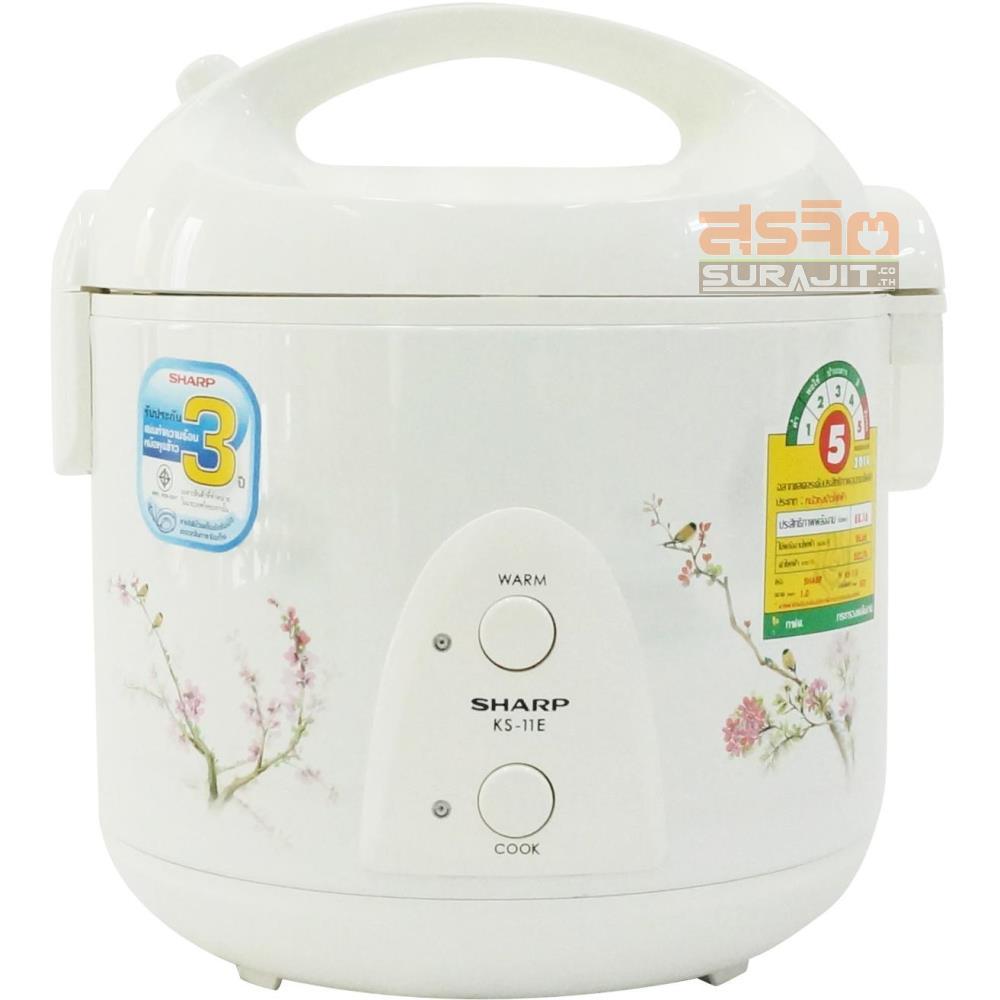 Nồi cơm điện Sharp KS-11ETV 1L (Trắng) - Bảo hành toàn quốc
