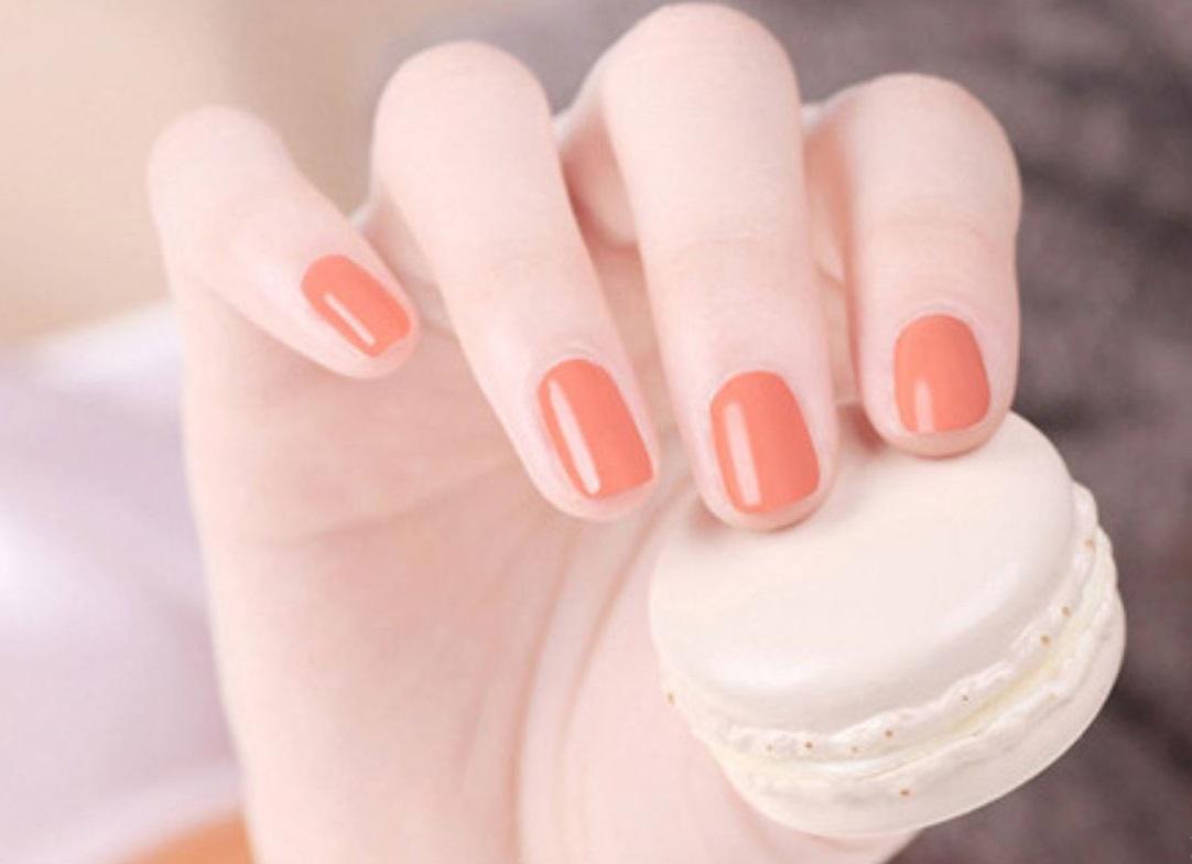 Sơn móng tay lột Oulisi màu cam đất