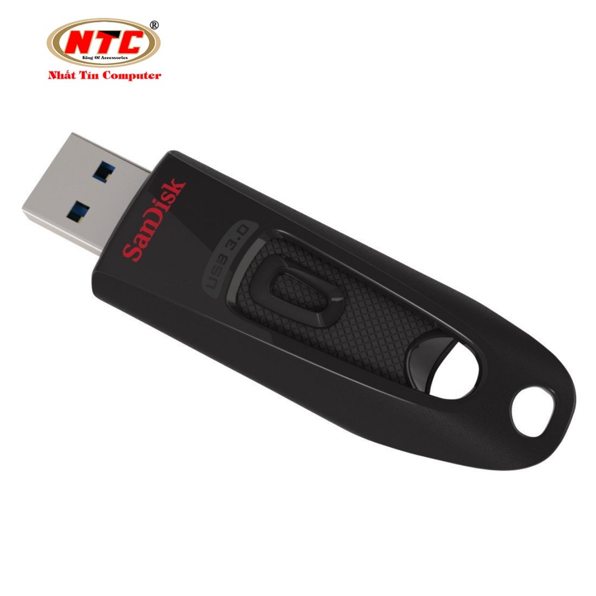 USB 3.0 SanDisk Ultra CZ48 16GB 100MB/s (Đen) - Nhất Tín Computer
