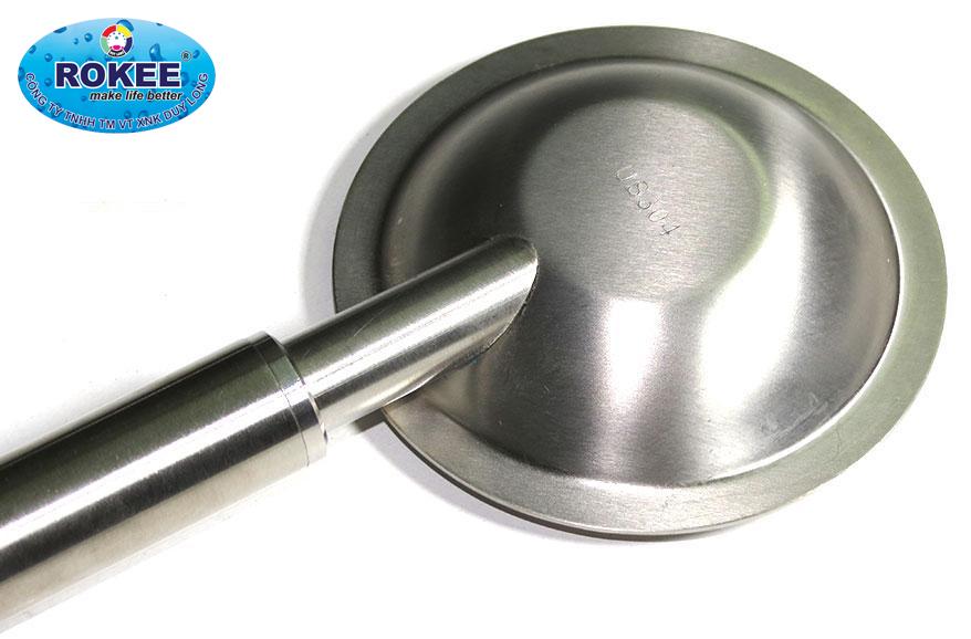 Bộ vòi sen và vòi lavabo nóng lạnh Inox SUS 304 Rokee DL-604 (Trắng vàng)