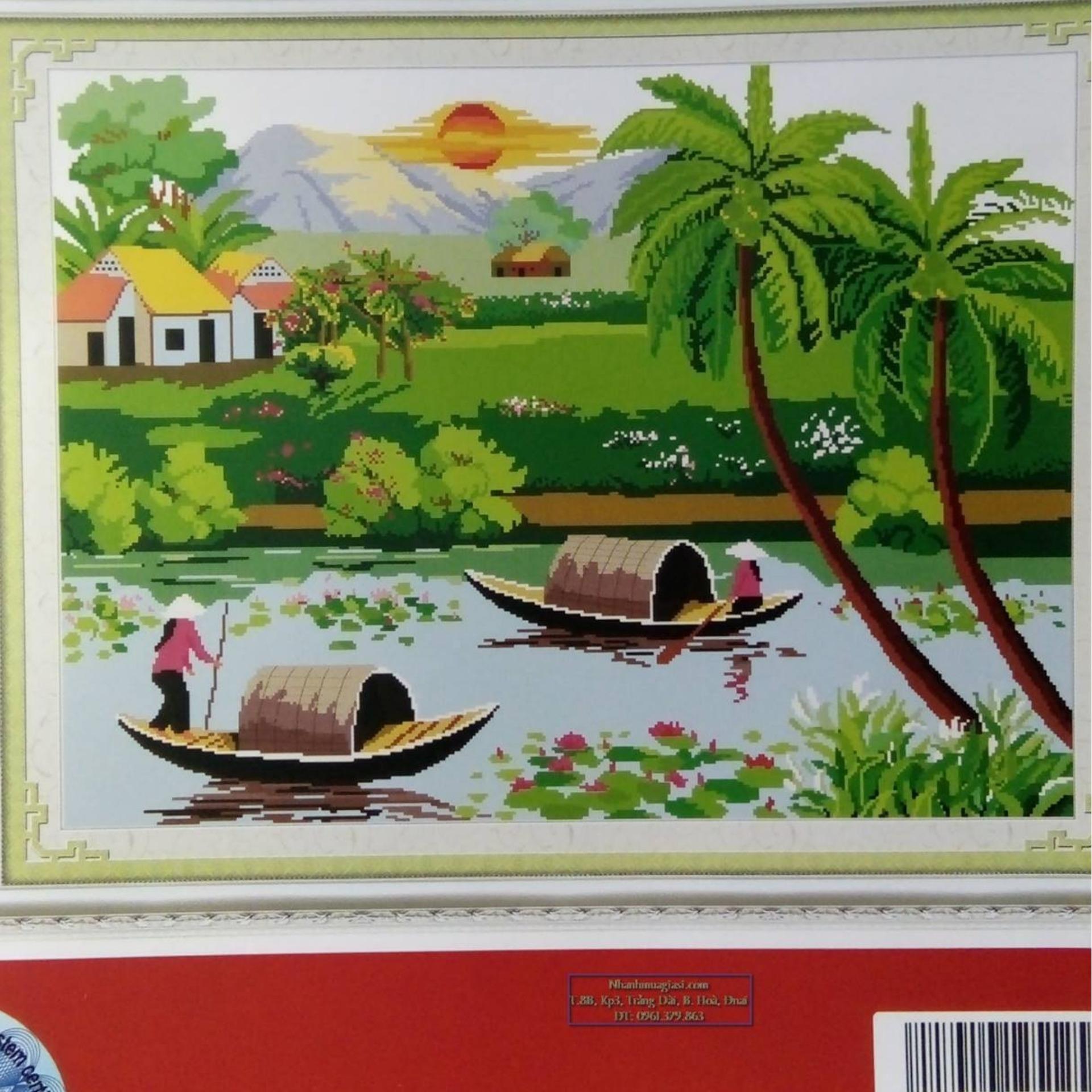 Tranh thêu chữ thập Phong Cảnh Việt Nam DLH-222741