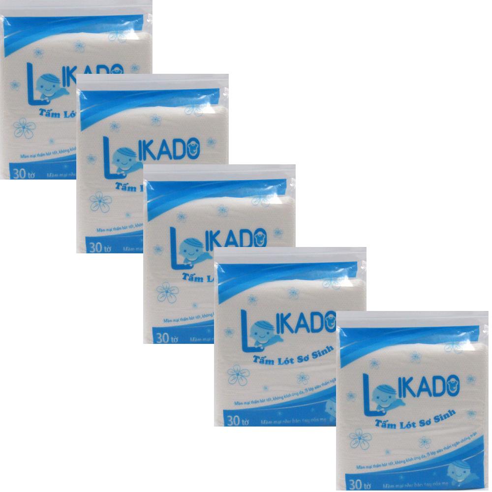 Bộ 5 túi miếng lót sơ sinh chống thấm LIKADO