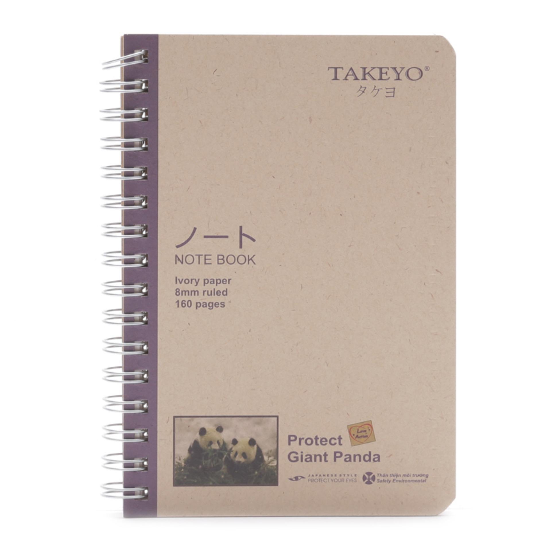 [HCM]SỔ LÒ XO TAKEYO A5 8532 (160 TRANG 14.8 x 21 CM)
