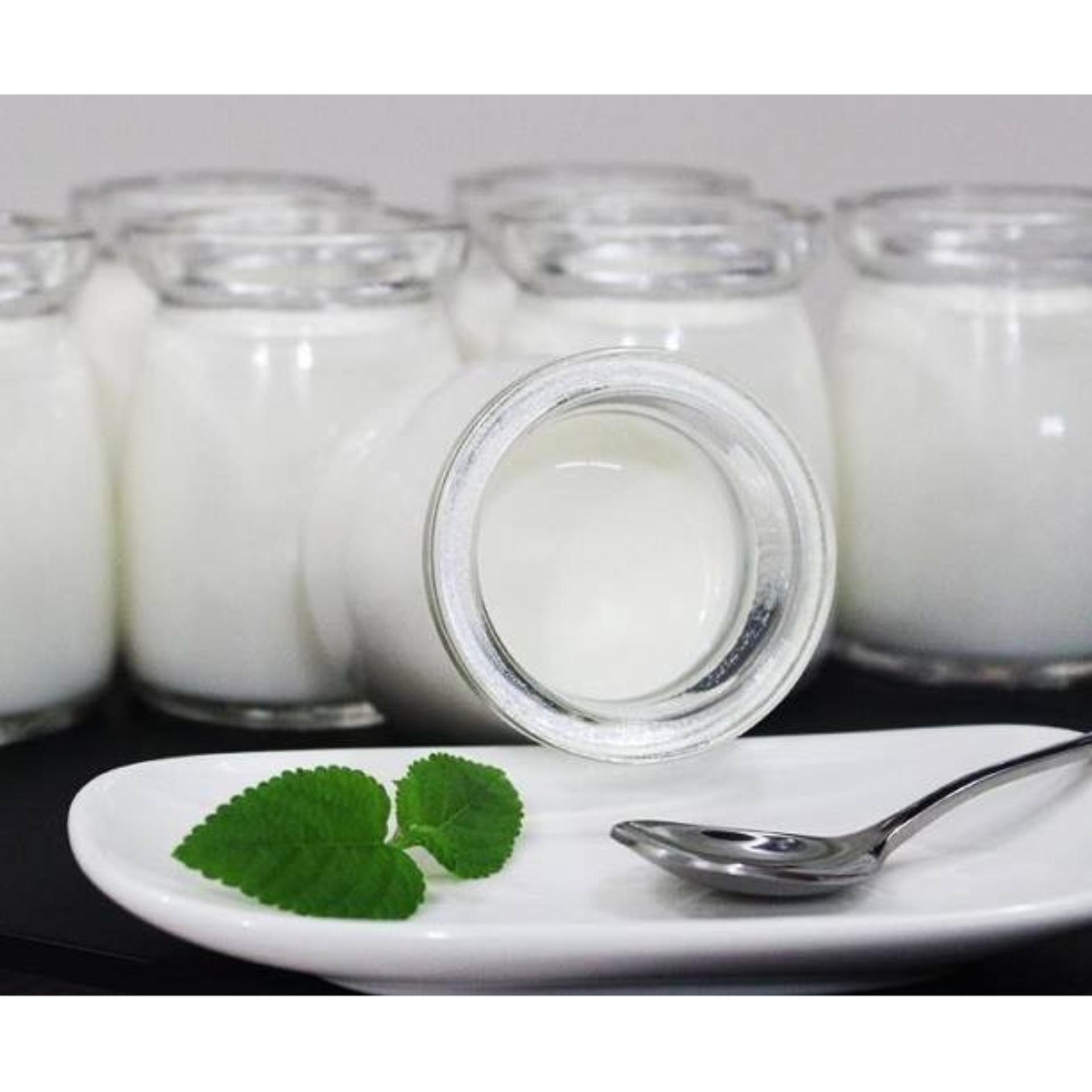 Bộ 12 Hũ Thủy Tinh Làm Sữa Chua Pudding Lùn 100ML