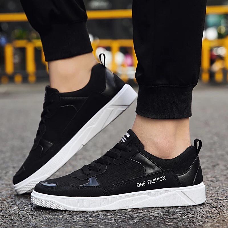 Giầy nam sport vá đen đế mềm