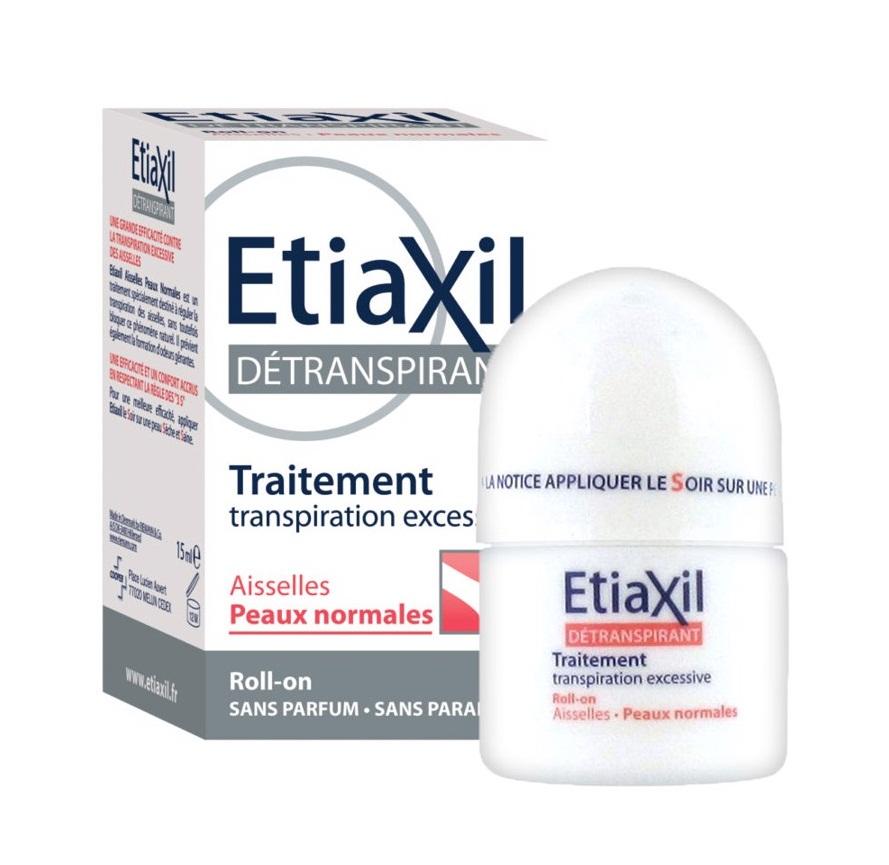 Lăn khử mùi hiệu quả Etiaxil Détranspirant Aisselles 15ml  #Peaux Normales (dành cho da thường)