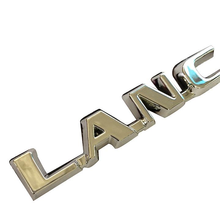 Tem chữ nổi LANCER dán trang trí xe