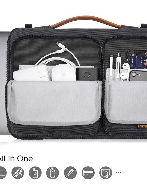 [HCM]Túi đeo TOMTOC (USA) 360* shoulder bags MACBOOK 15″ BLACK