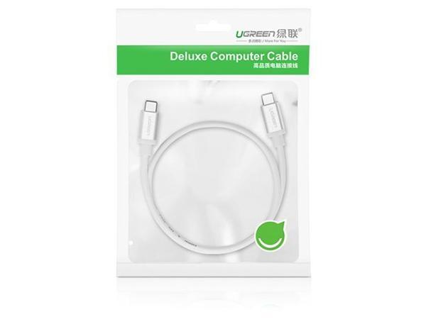 Cáp chuyển USB Type C sang USB Type C 0.5M Ugreen 10680 (Trắng)