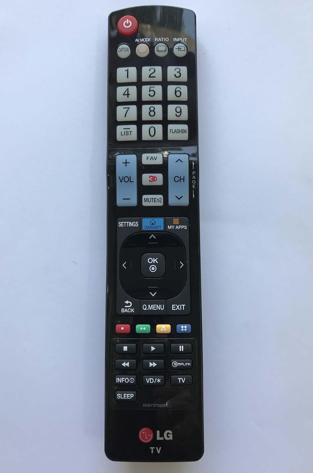 Remote Control For LG LCD LED HDTV 3D Smart TV (đen)