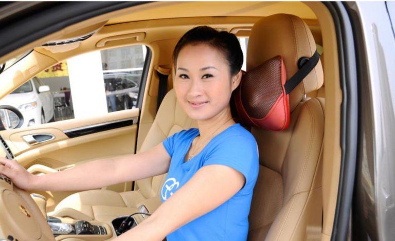 gối massage hồng ngoại 8  bi
