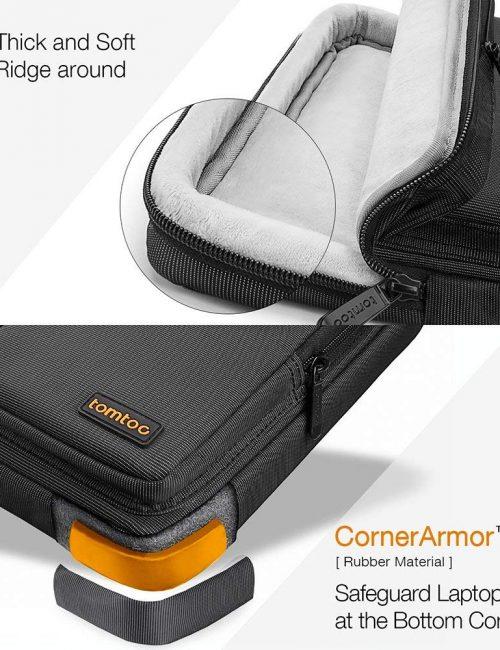 [HCM]Túi đeo TOMTOC (USA) 360* shoulder bags MACBOOK 15″ BLACK