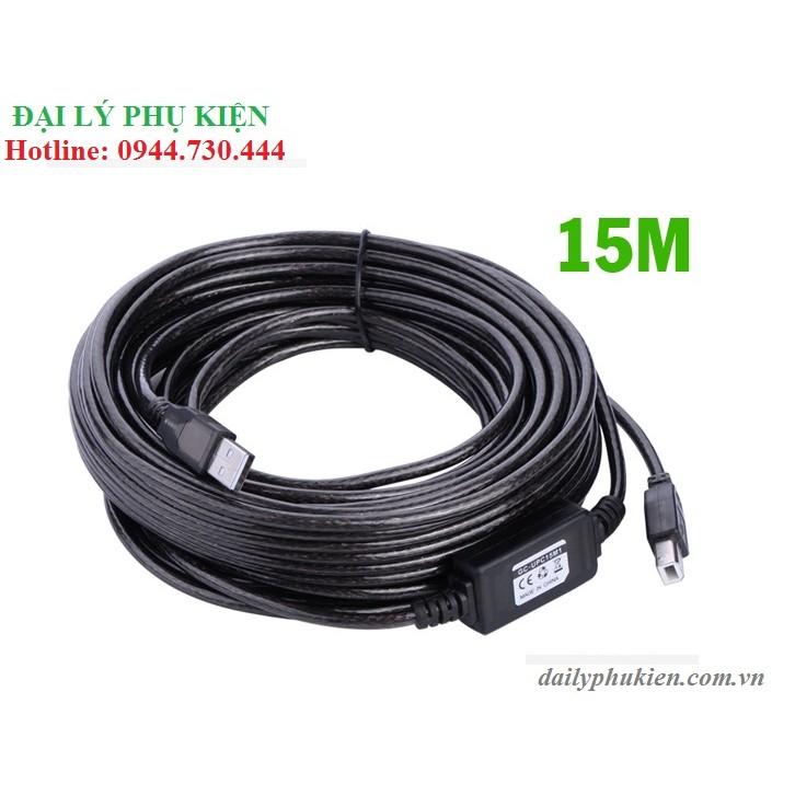 Cáp usb máy in 15m có khuếch đại ugreen 10362