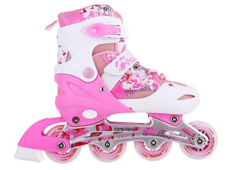 Mua Giày trượt patin trẻ em Longfeng 906 size S (Dưới 6 tuổi) + Tặng bộ bảo hộ chân tay