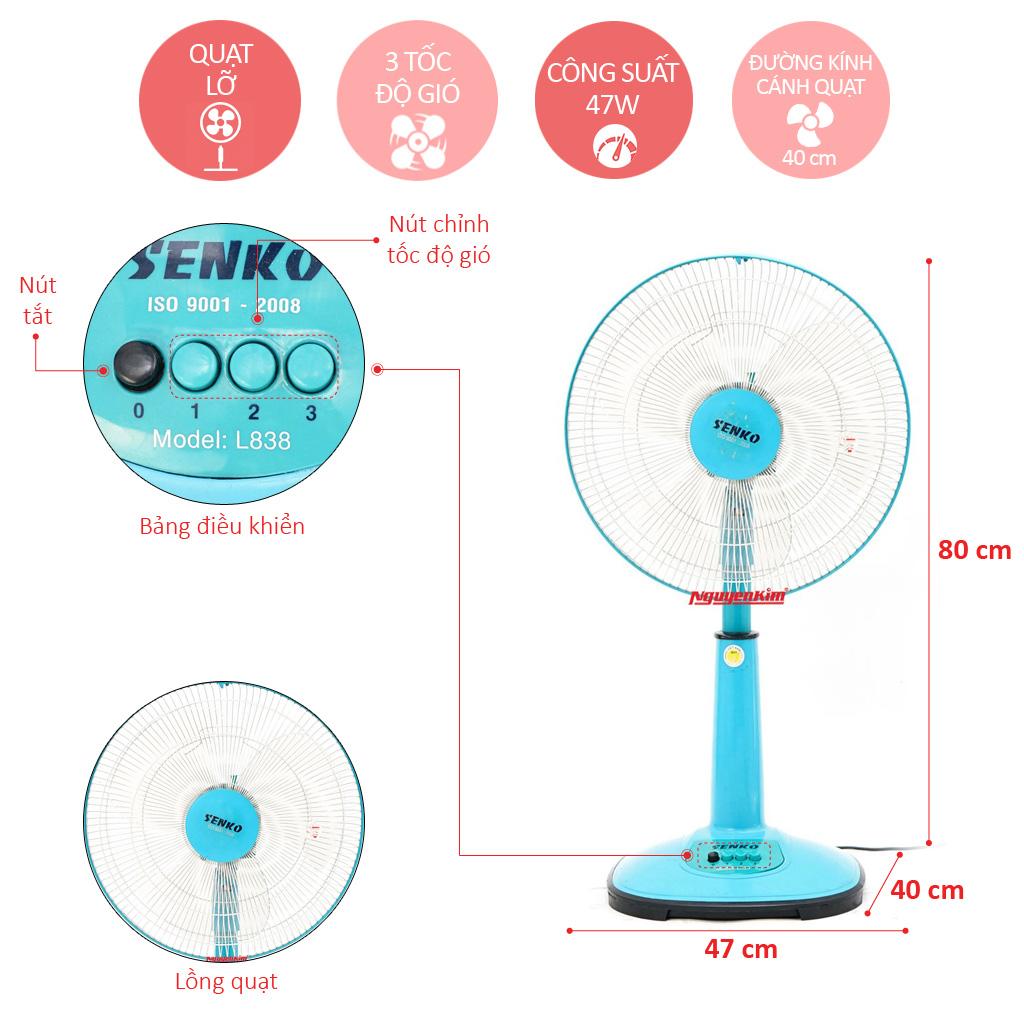 QUẠT LỠ SENKO L1338