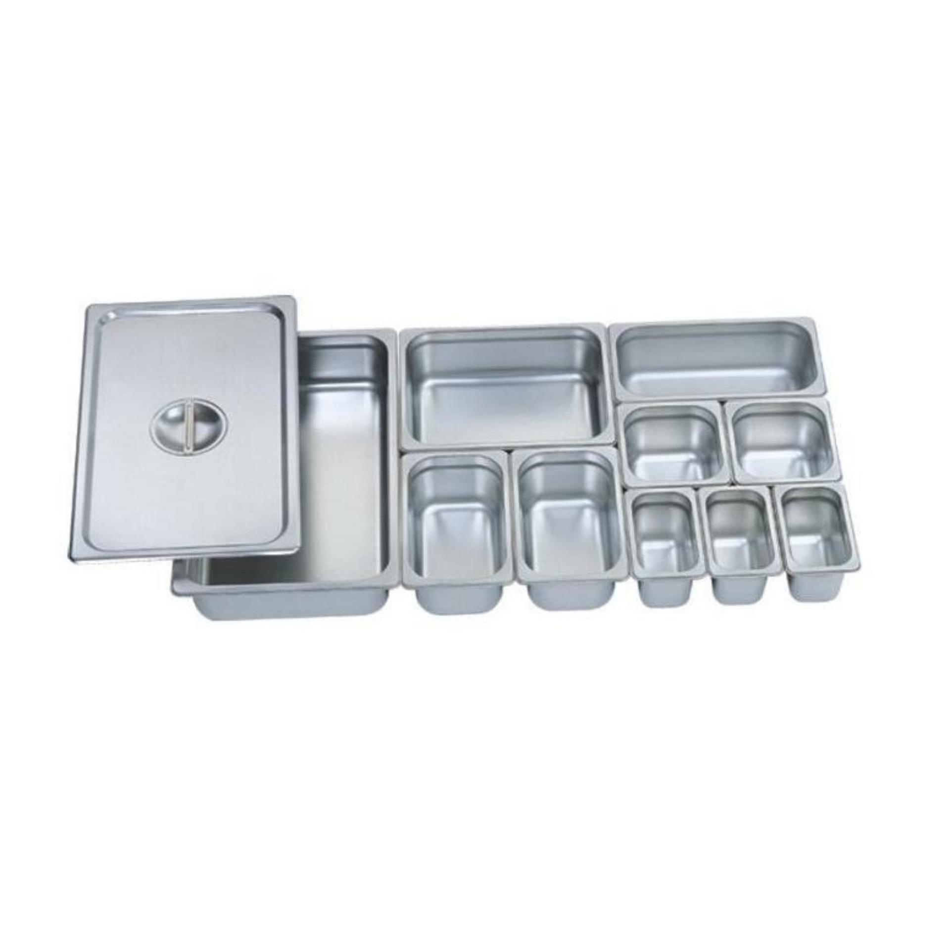 KHAY INOX ĐỰNG THỨC ĂN 1/6 SÂU 15CM