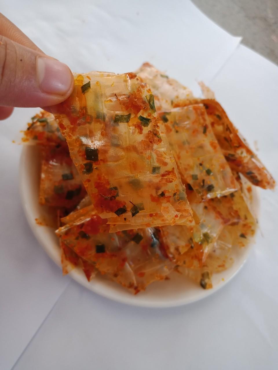 500G Bánh Tráng Trộn Sa Tế Cuộn Tép