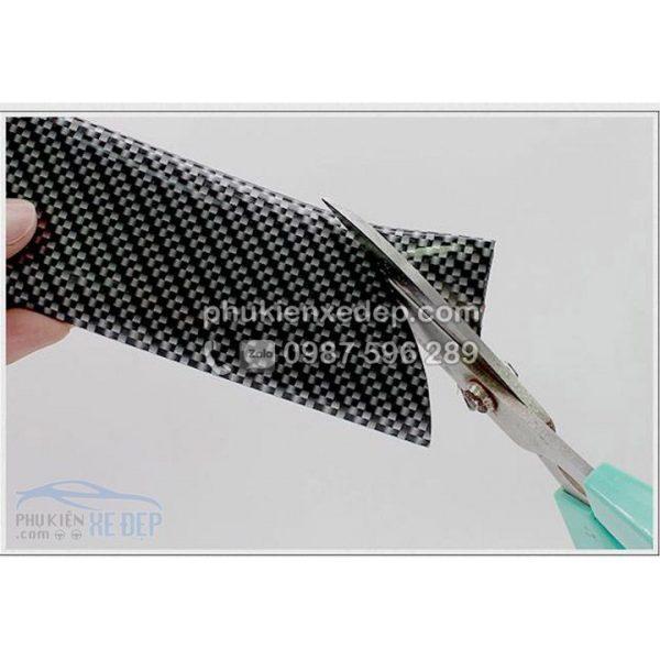 Nẹp carbon 5D chống va đập cốp xe, nẹp bước chân