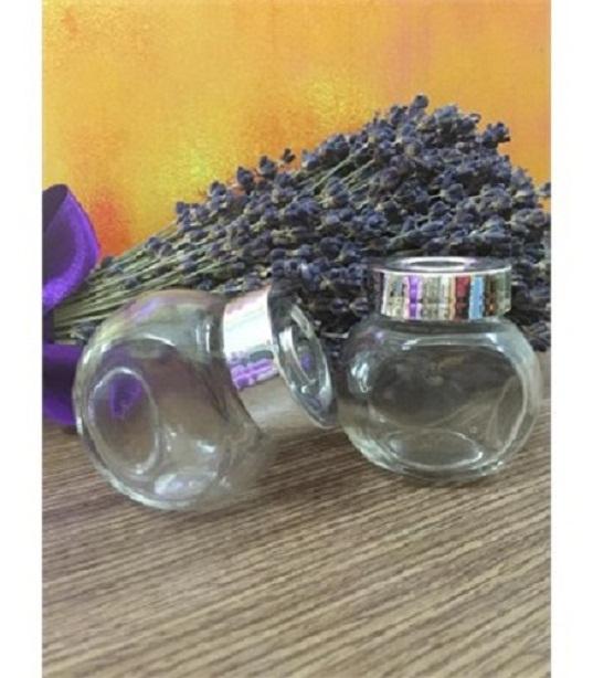 Combo 20 Hủ thủy tinh 2 đáy 50ml nắp Bạc