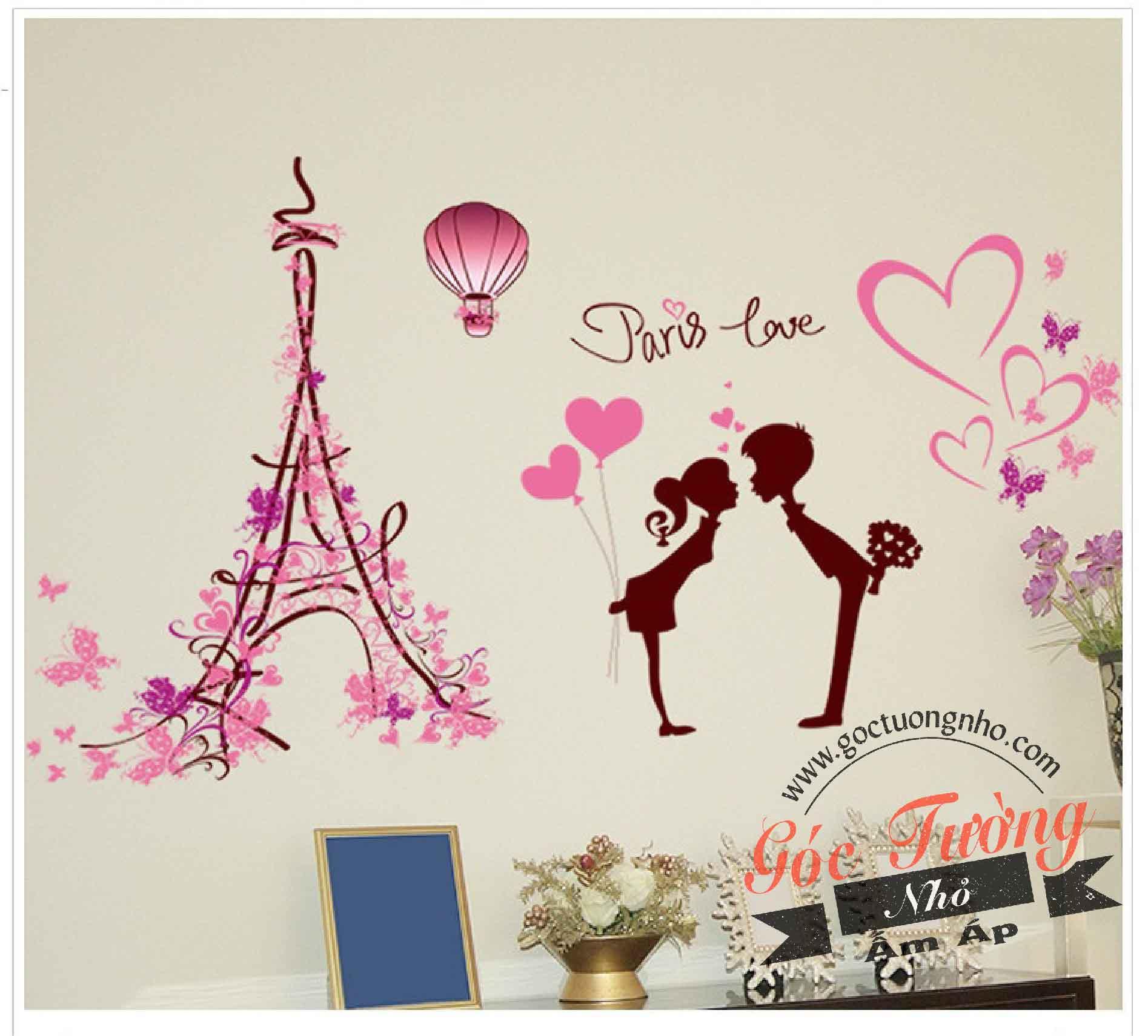 DECAL DÁN TƯỜNG HÌNH TÌNH NHÂN XL7120